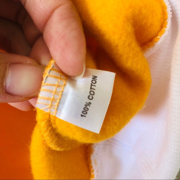 Brash cow print and sew orange hoodie - Picture 7 of 8